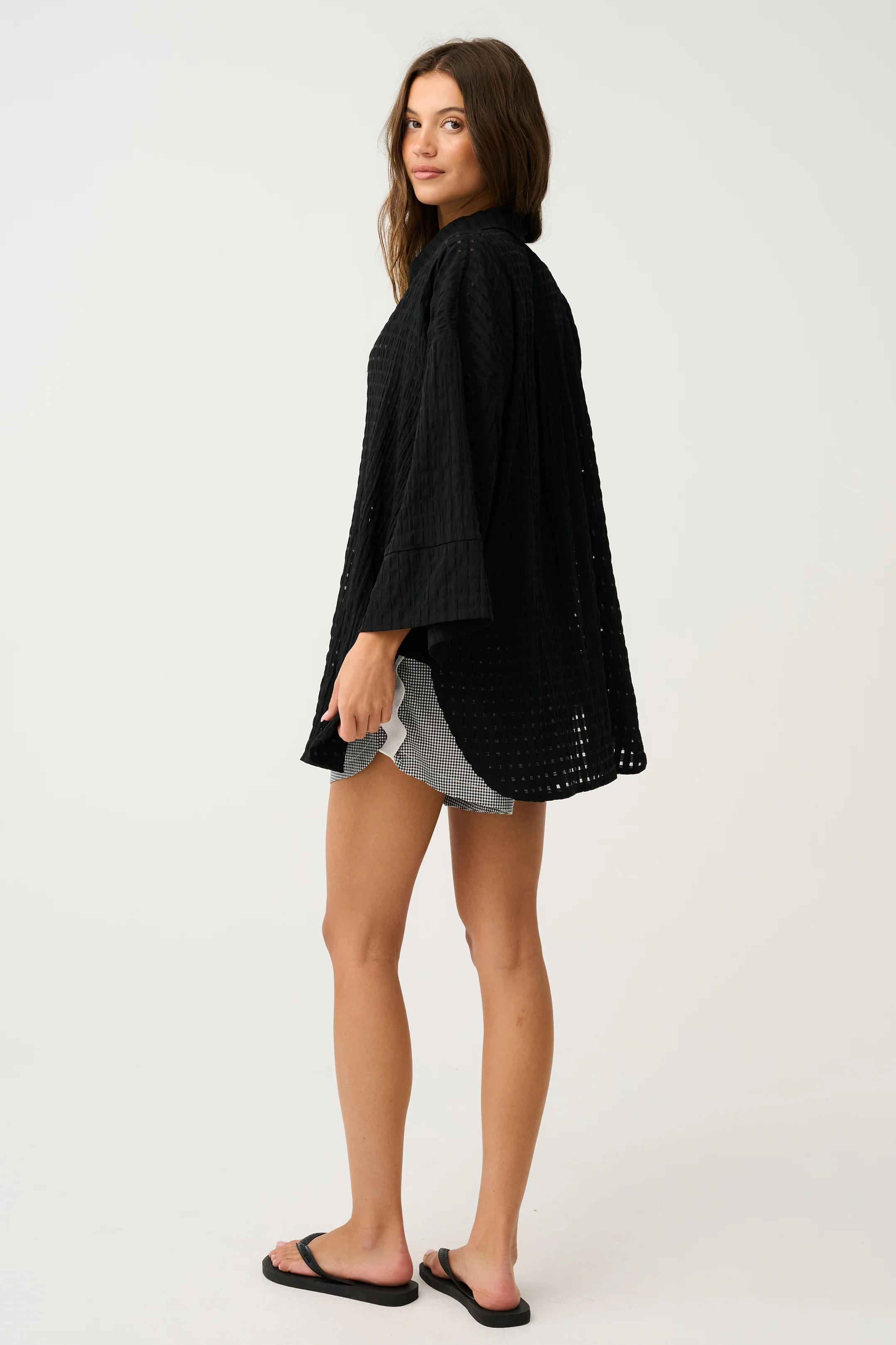 BODIE SHORT - Black Gingham - Image 3
