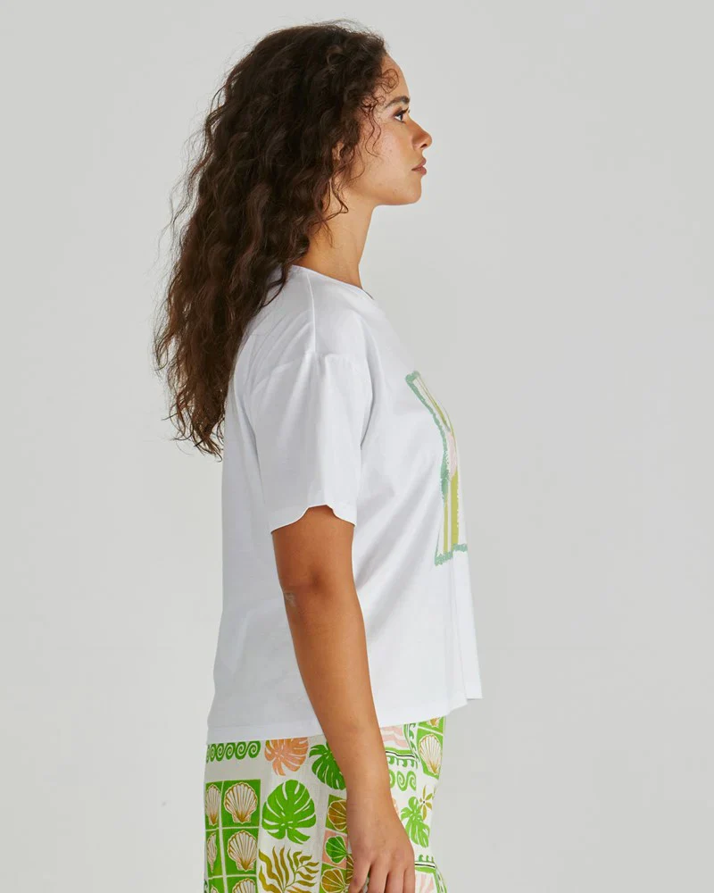 CYNTHIA TEE - Seashell Stripe - Image 3