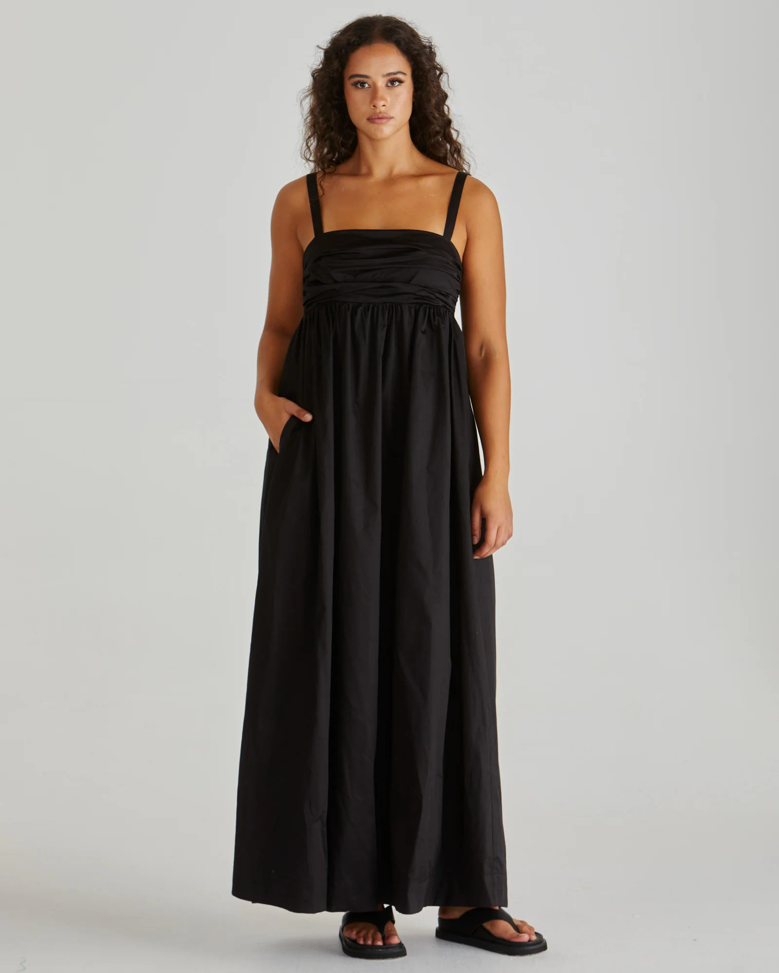 DELANEY MAXI DRESS - Black - Image 2