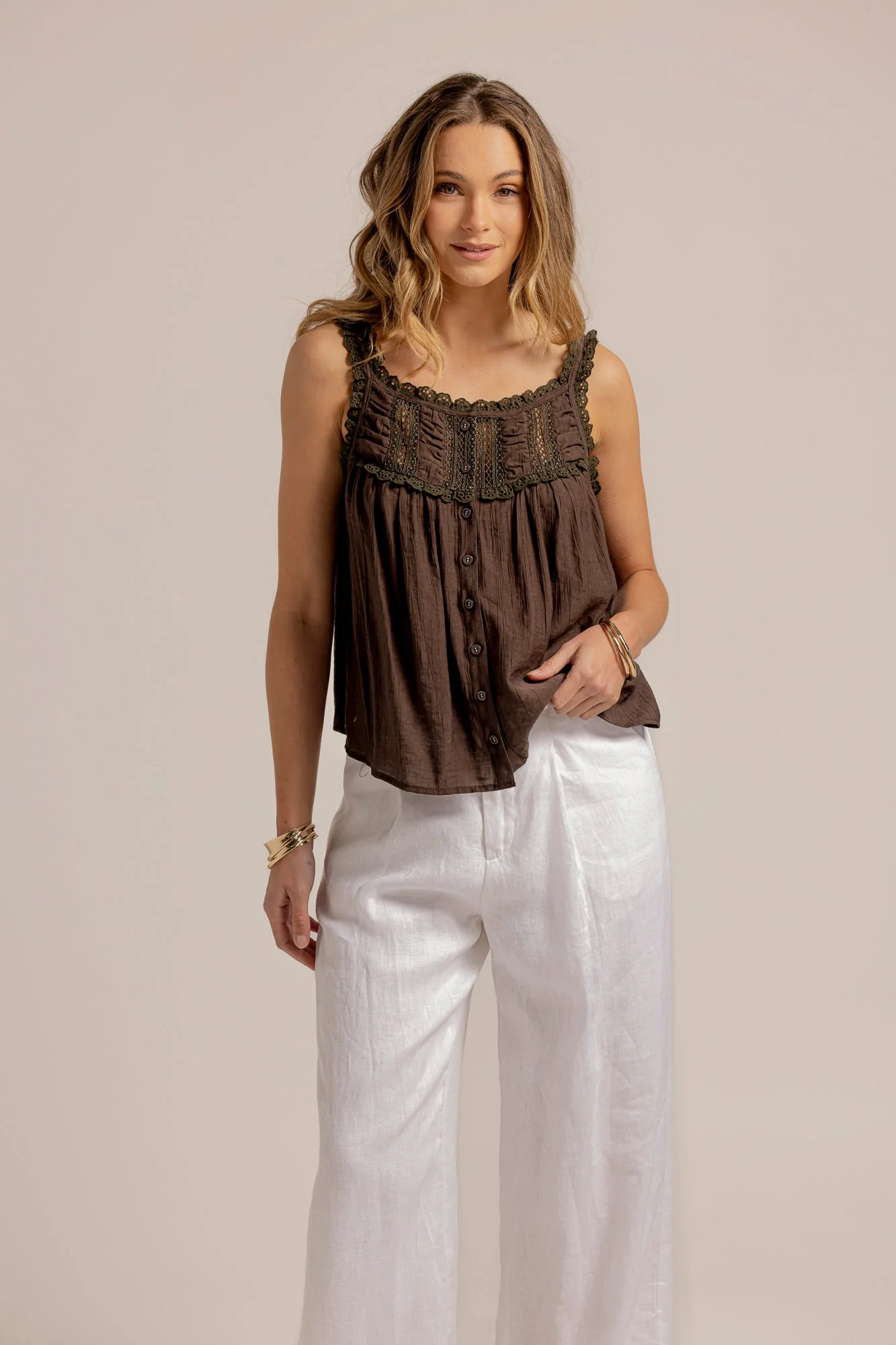 JUNE CAMI - Khaki
